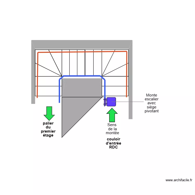 VAN DEPUTTE escalier Adaptation. Plan de VAN DEPUTTE escalier Adaptation. Plan de