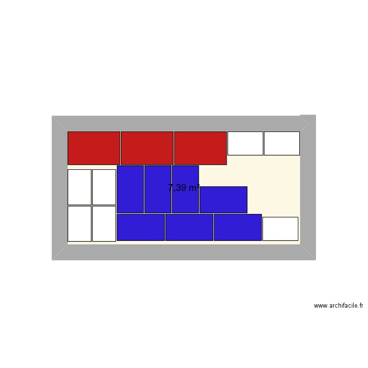 CAMION chargement 3. Plan de 1 pièce et 7 m2
