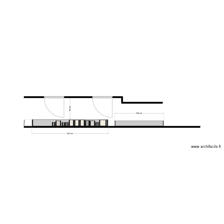 Carnot - Couloir. Plan de 0 pièce et 0 m2