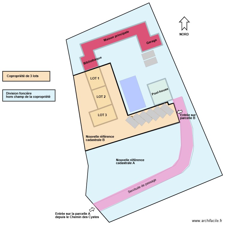 Saint Clément de Riviere V3. Plan de 5 pièces et 397 m2