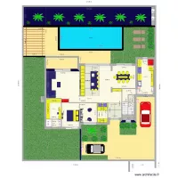 prefaille  plan definit purg&eacute; avec poteau beton