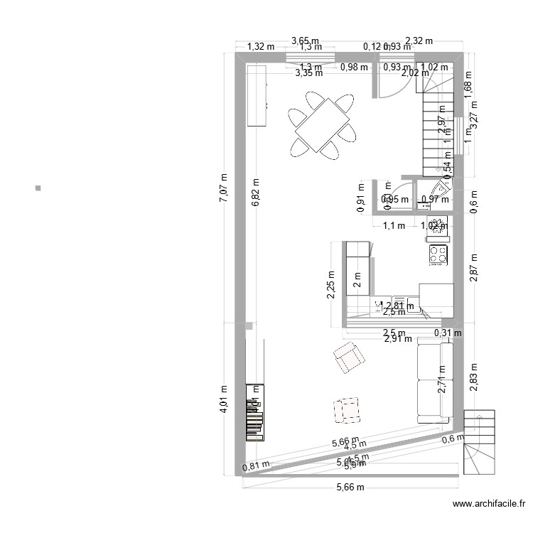 RdC. Plan de 0 pièce et 0 m2