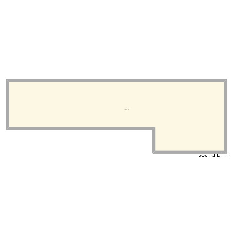 MURS. Plan de 1 pièce et 203 m2