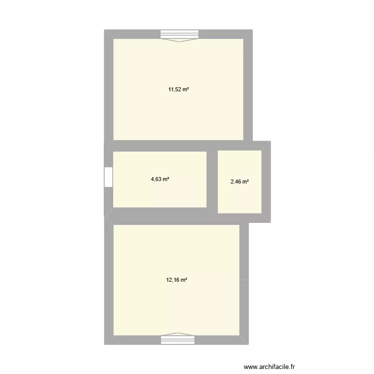test. Plan de 4  et 31 m²