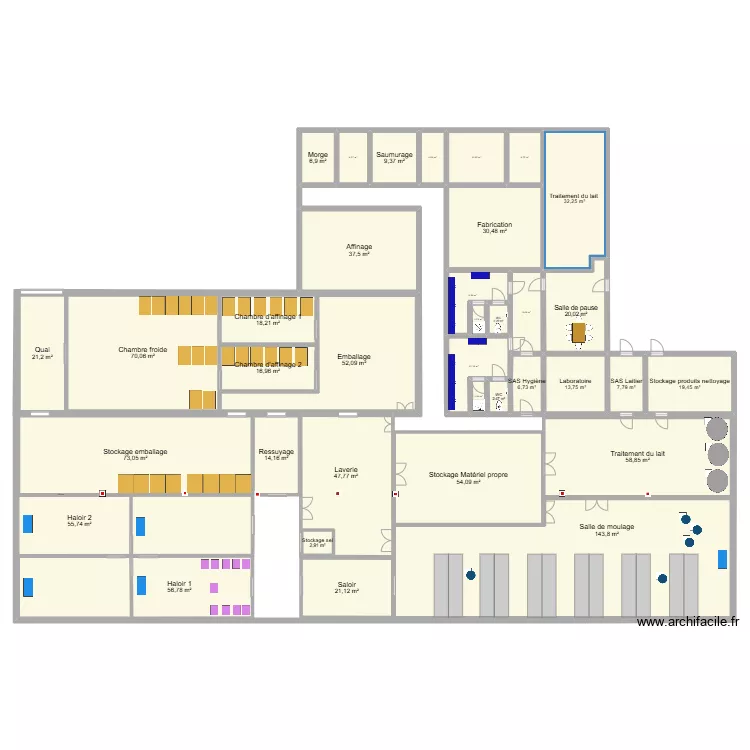 Fromagerie Durand 6 (Corentin). Plan de Fromagerie Durand 6 (Corentin). Plan de