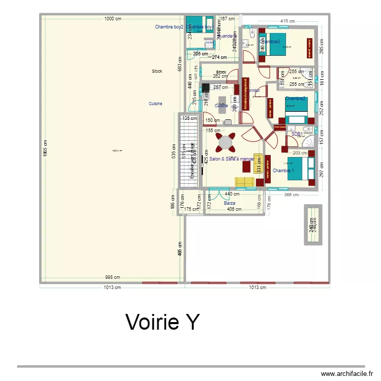 vue en plan Callixte Nyabugete IV fosse septique. Plan de 