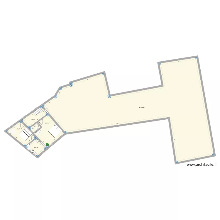 Colombies chambres. Plan de 5 et 363 m² Colombies chambres. Plan de 5 et 363 m²