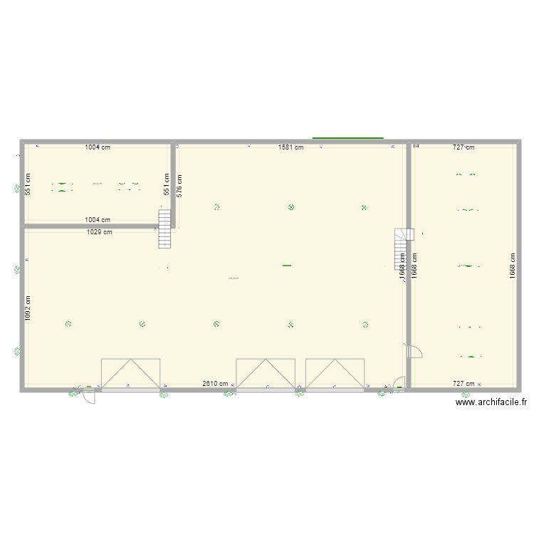 Daniel Moquet Saint Marien. Plan de 3 pièces et 553 m2