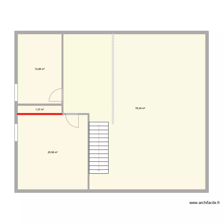 Plan Mezzanine 1. Plan de 4 et 112 m² Plan Mezzanine 1. Plan de 4 et 112 m²