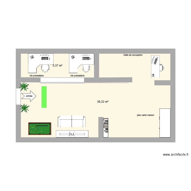 espace parlons maison antonin jean luc. Plan de 0 pièce et 0 m2