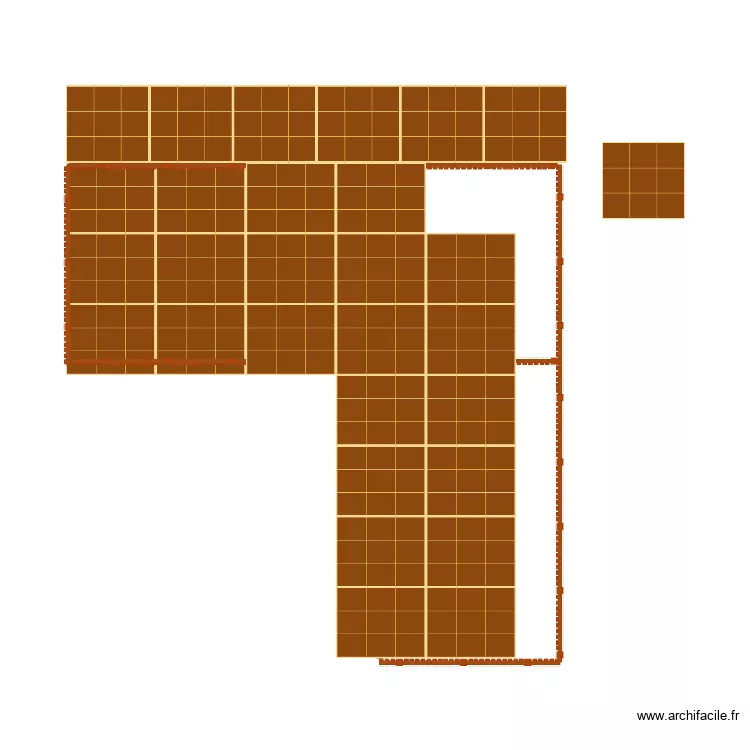 plan terrasse. Plan de 