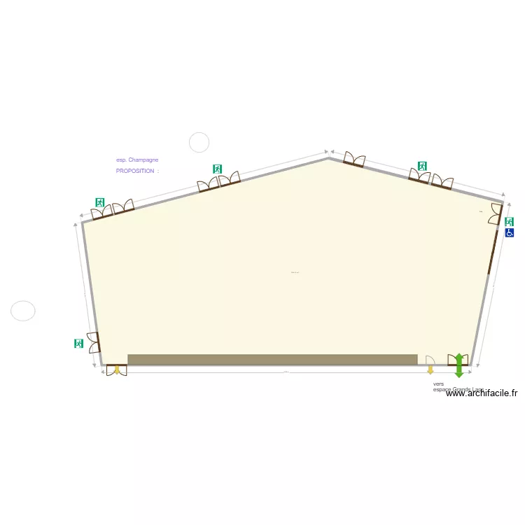 espace champagne congr&egrave;s ressource Oct 2024 proposition. Plan de 