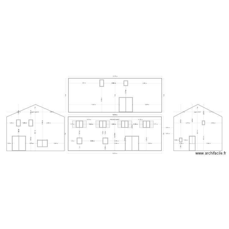 facade avant. Plan de 0 pièce et 0 m2