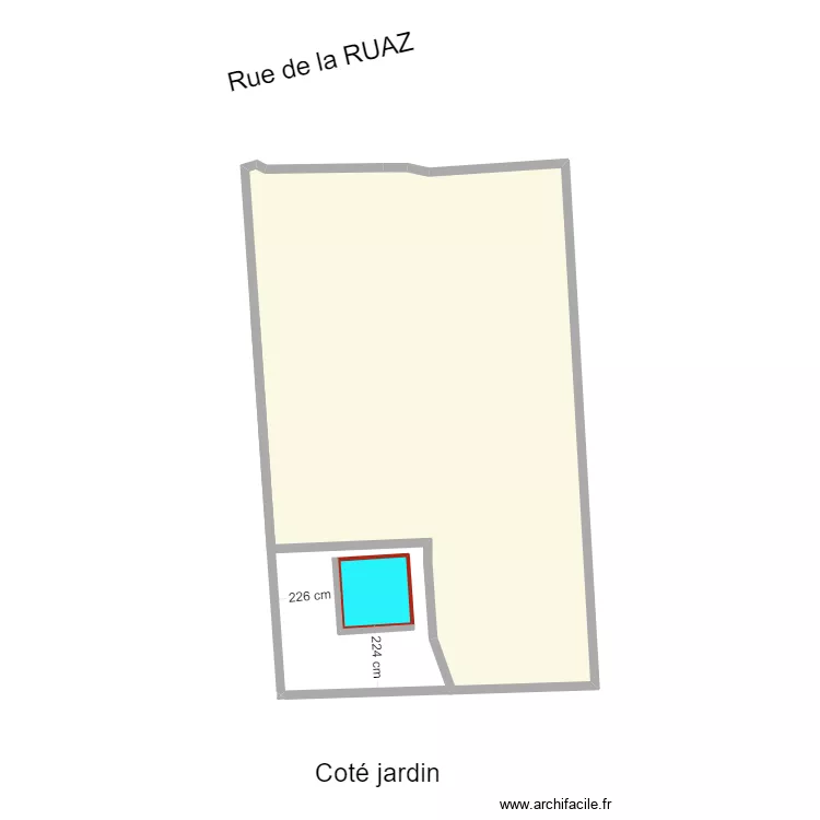 Plan cadastre de masse maison. Plan de 