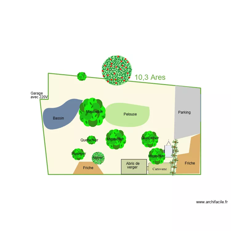 Verger version simple 02. Plan de 