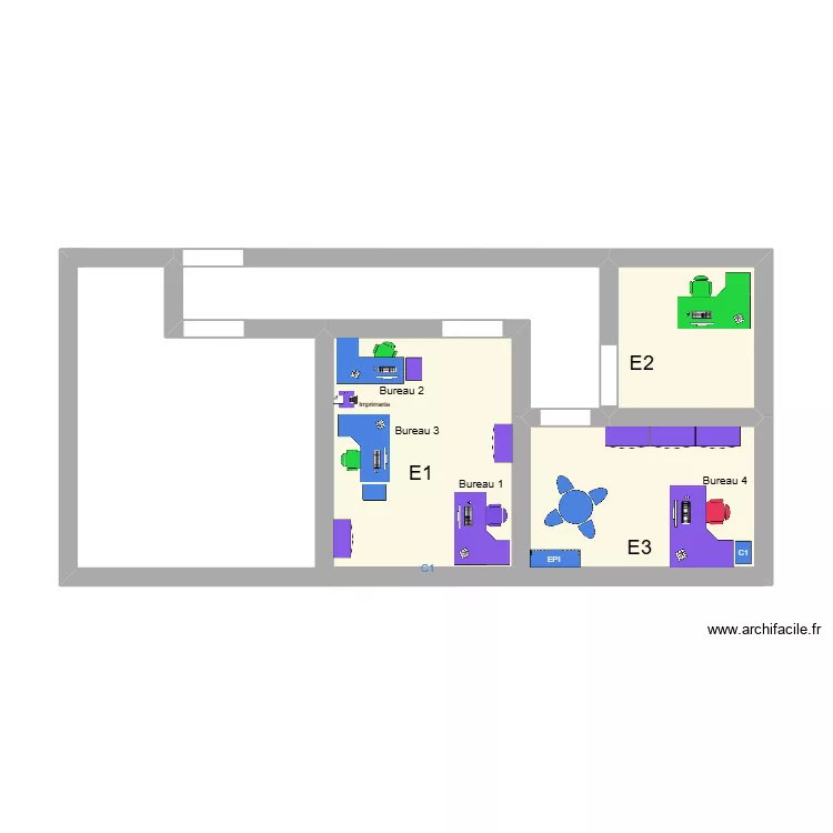 Etage 2. Plan de 