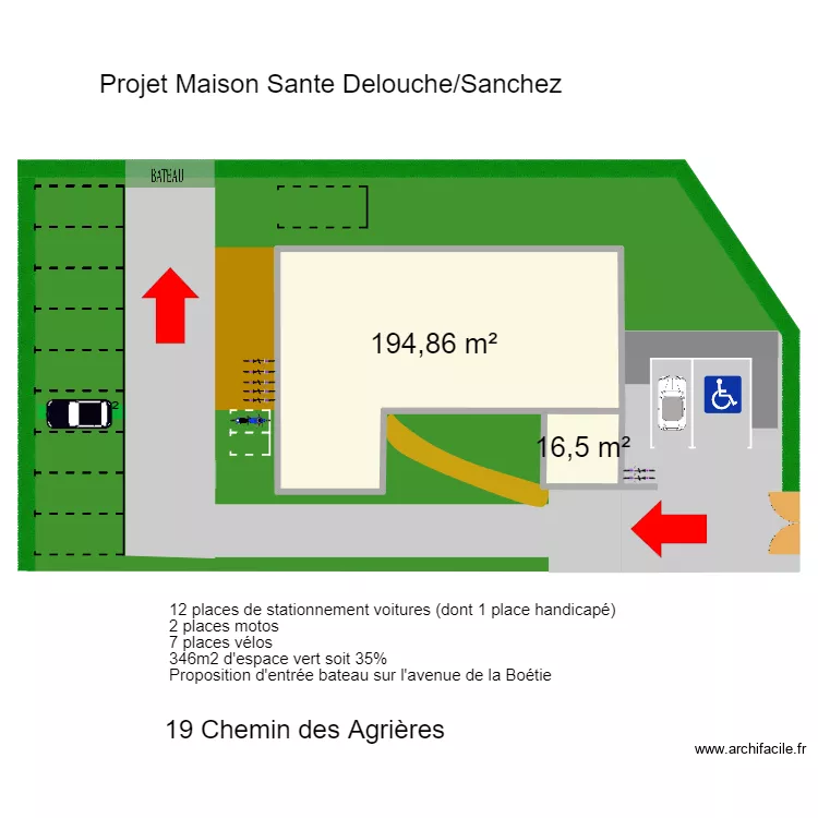 MAISON. Plan de 