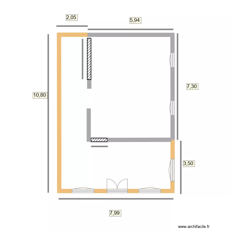 PETITE MAISON. Plan de 