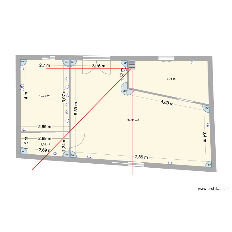 signature de nicolas 2. Plan de 4 pièces et 57 m2