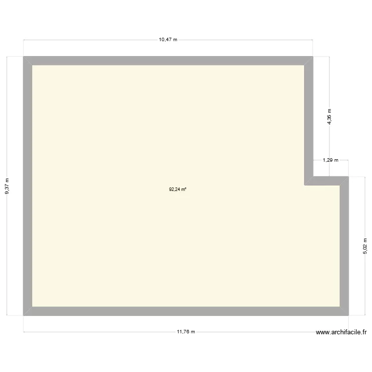 future maison. Plan de 7  et 89 m²