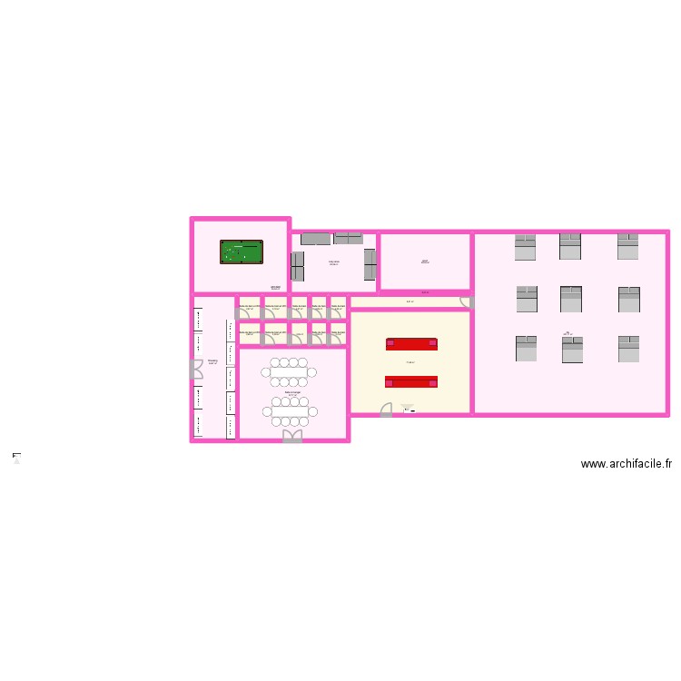 heartbeat. Plan de 19 pièces et 498 m2