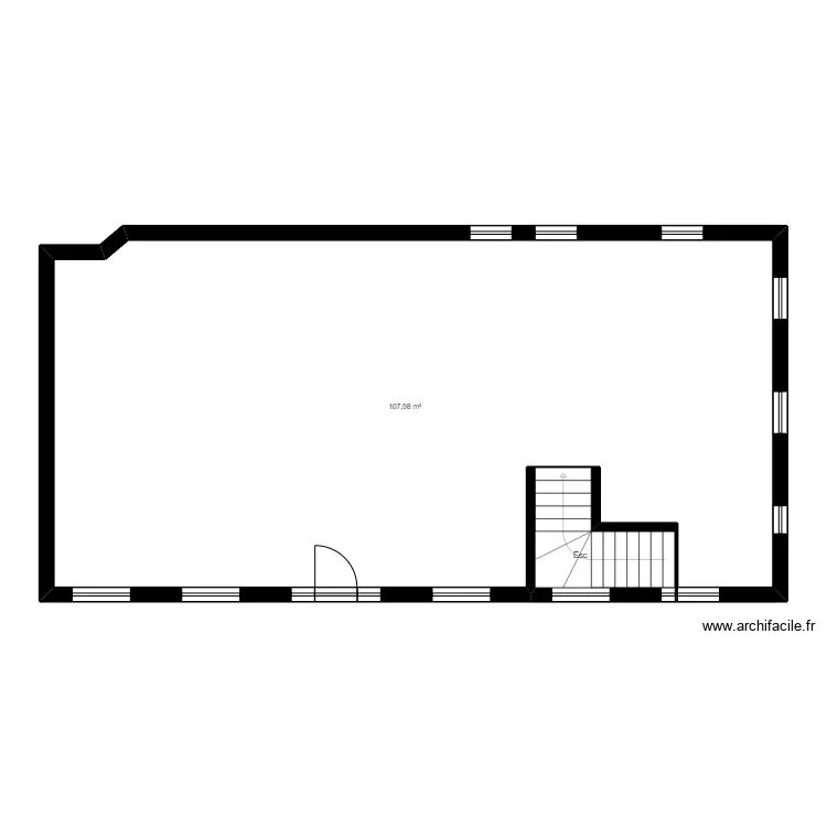 77B34L existant. Plan de 77B34L existant. Plan de