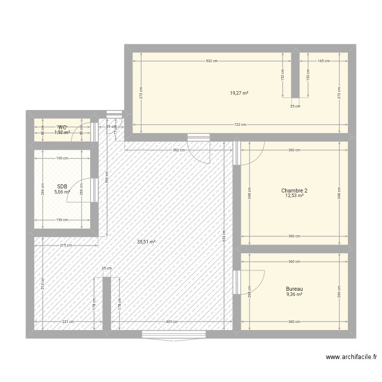 F3+. Plan de 0 pièce et 0 m2