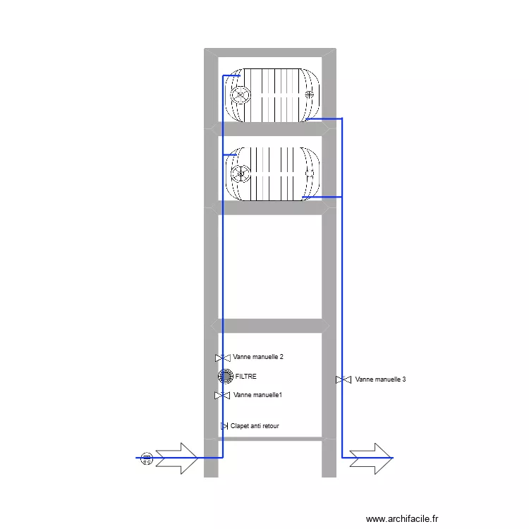 TORRE DE AGUA 2. Plan de 