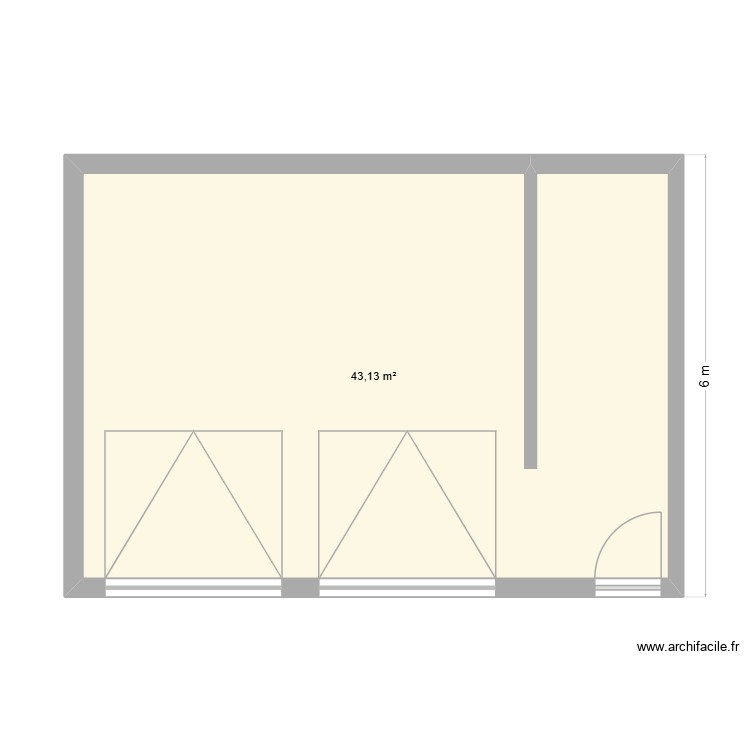 Plan garage. Plan de 0 pièce et 0 m2