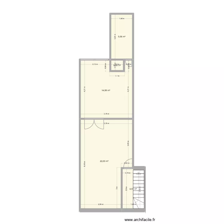 rdc. Plan de 5 et 47 m² rdc. Plan de 5 et 47 m²