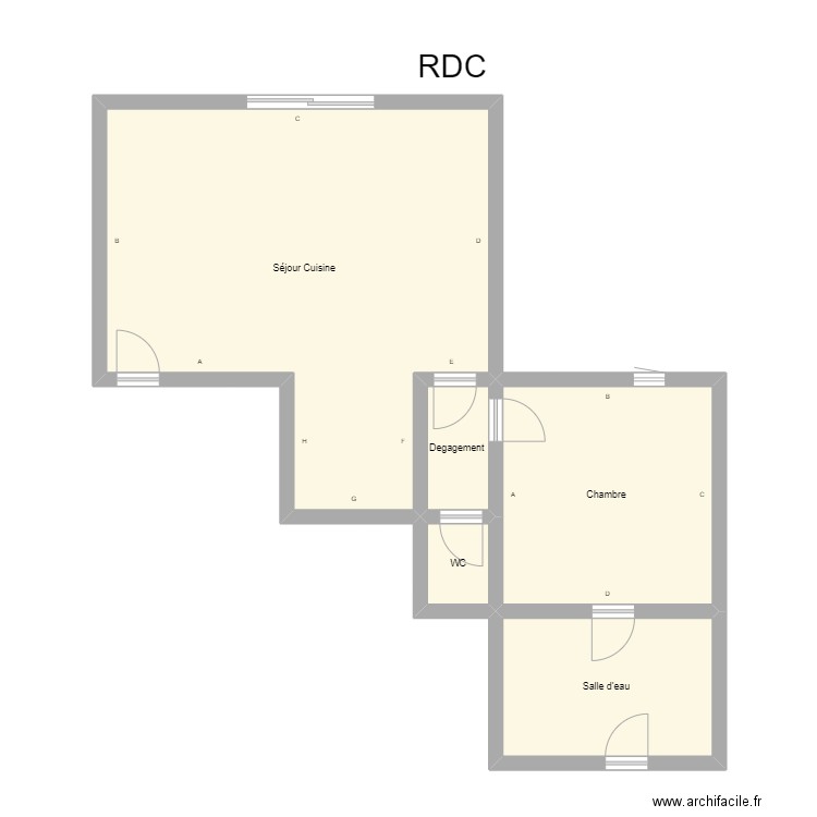 350601948. Plan de 5 pièces et 72 m2