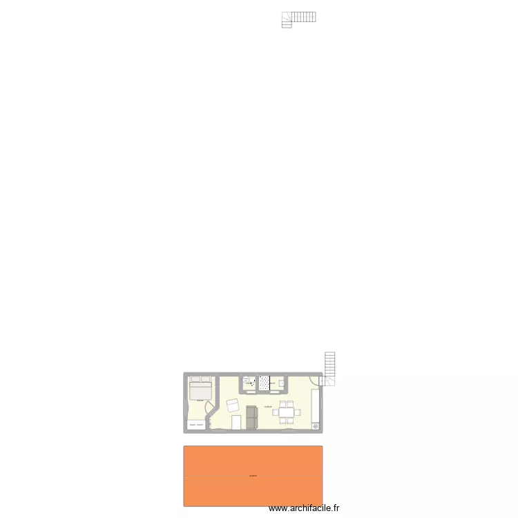 duplex libert&eacute;. Plan de 5 Pièces et 97 m²