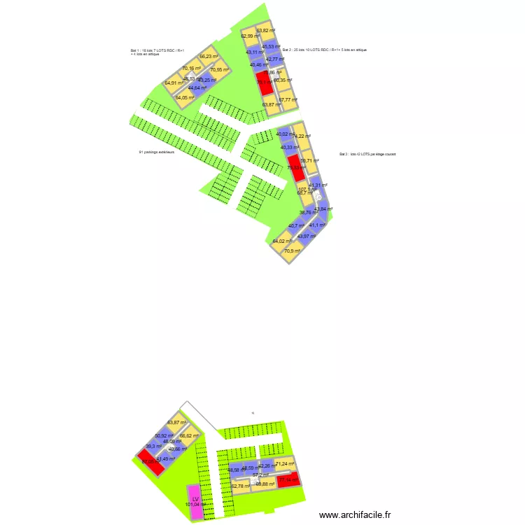 ROCHEFORT RENAULT. Plan de 51 et 2985 m² ROCHEFORT RENAULT. Plan de 51 et 2985 m²
