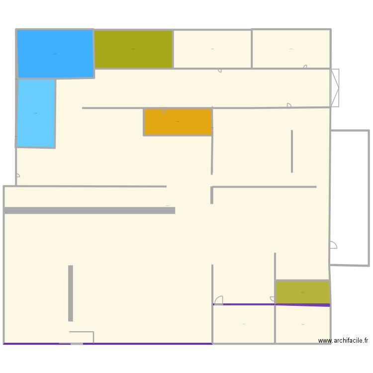 Plan PAUL SMH. Plan de 14 pièces et 2013 m2