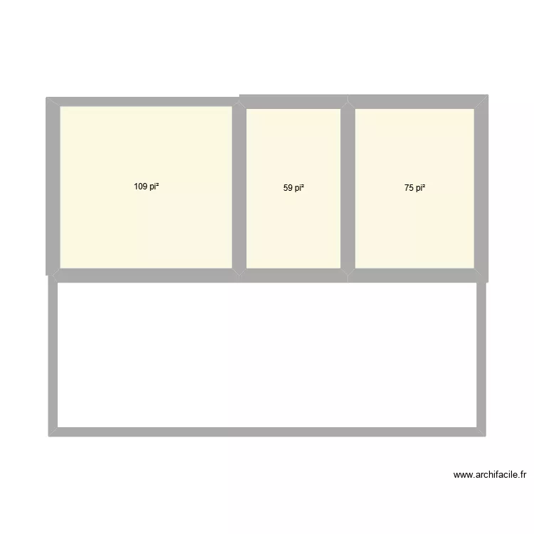 Chalet. Plan de 3 et 23 m² Chalet. Plan de 3 et 23 m²
