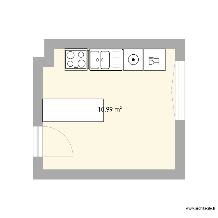 Cuisine Chacha . Plan de 0 pièce et 0 m2
