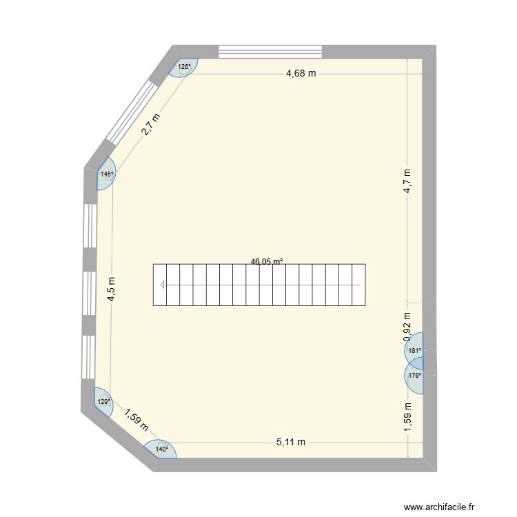 2 eme avant travaux. Plan de 0 pièce et 0 m2 2 eme avant travaux. Plan de 0 pièce et 0 m2