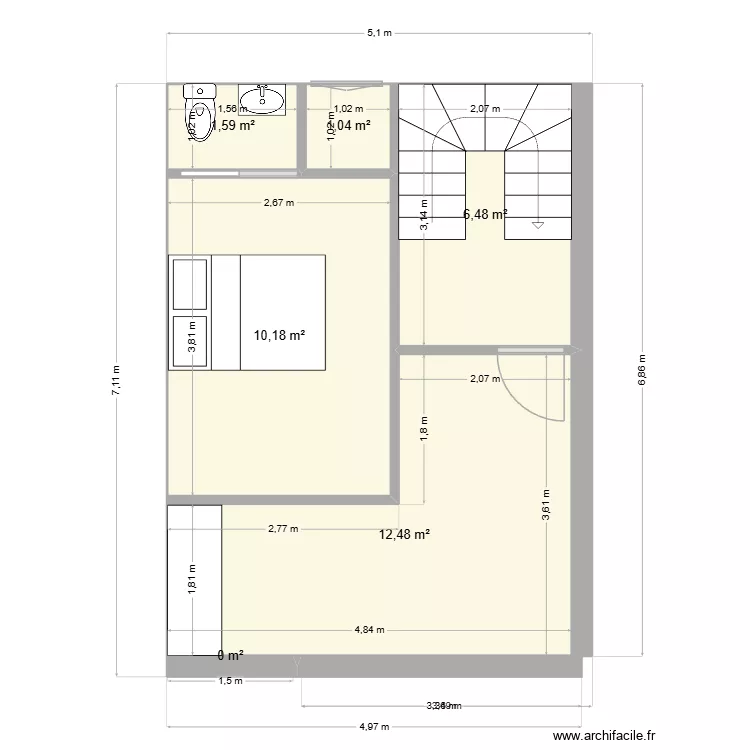 thomas2. Plan de 6  et 32 m²