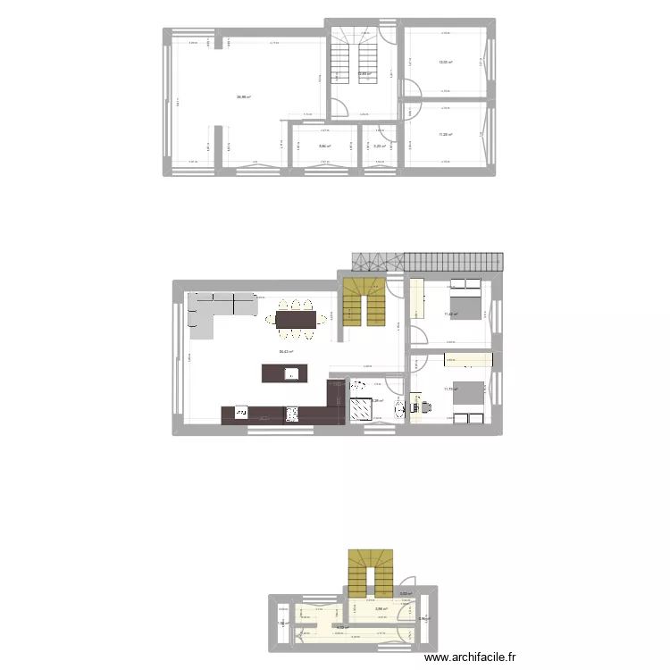 Parter. Plan de 15 et 177 m² Parter. Plan de 15 et 177 m²