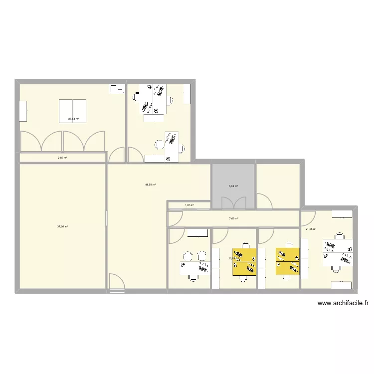 Annexe KM. Plan de 9  et 178 m²