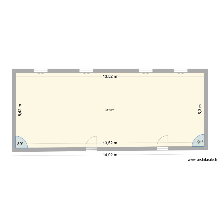 3D FACADES. Plan de 3 pièces et 217 m2