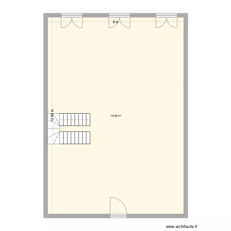 projet. Plan de 1 et 117 m² projet. Plan de 1 et 117 m²