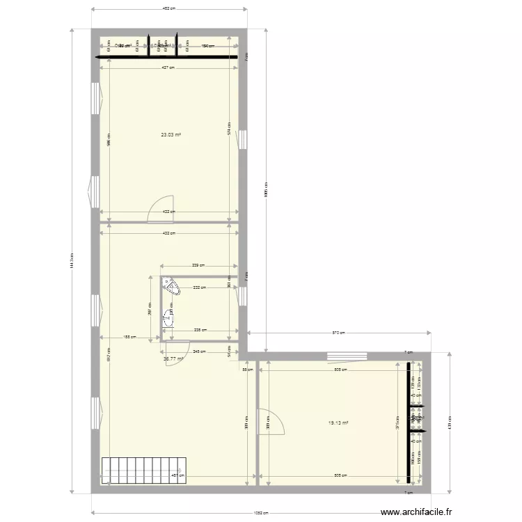 Etage 31. Plan de 6 et 81 m² Etage 31. Plan de 6 et 81 m²