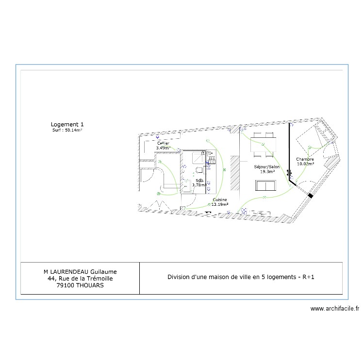 LAURENDEAU - logt 1. Plan de 0 pièce et 0 m2