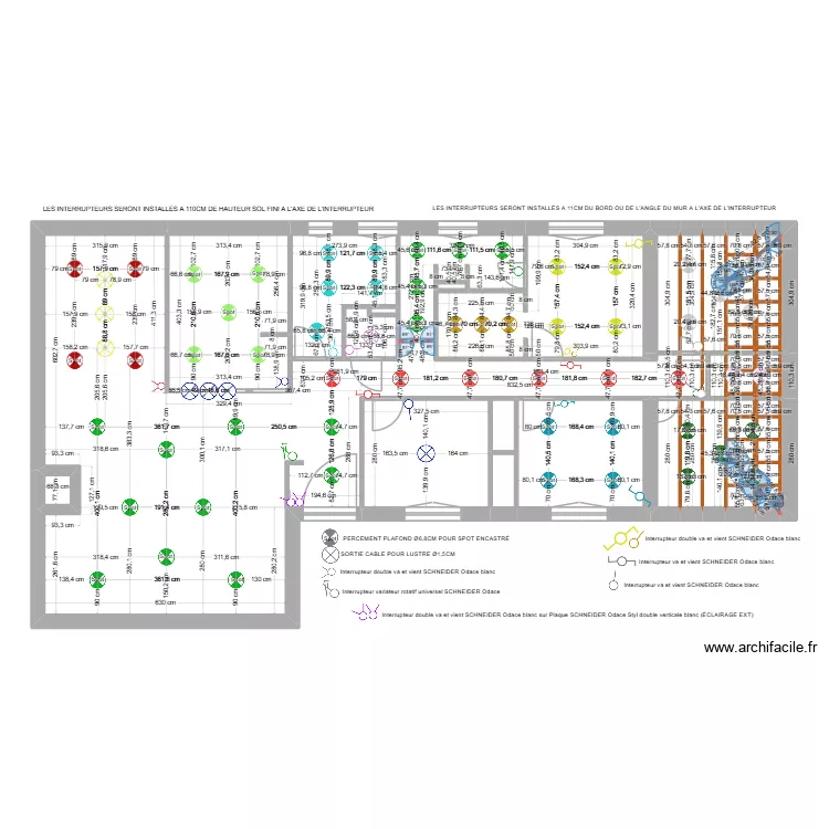 PLAN ECLAIRAGE V5 (14-07-26). Plan de 54 et 145 m² PLAN ECLAIRAGE V5 (14-07-26). Plan de 54 et 145 m²