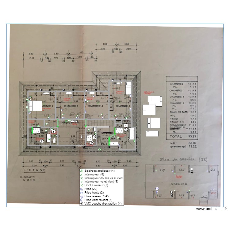 La Coulée R1 Projet v3. Plan de 12 pièces et 133 m2