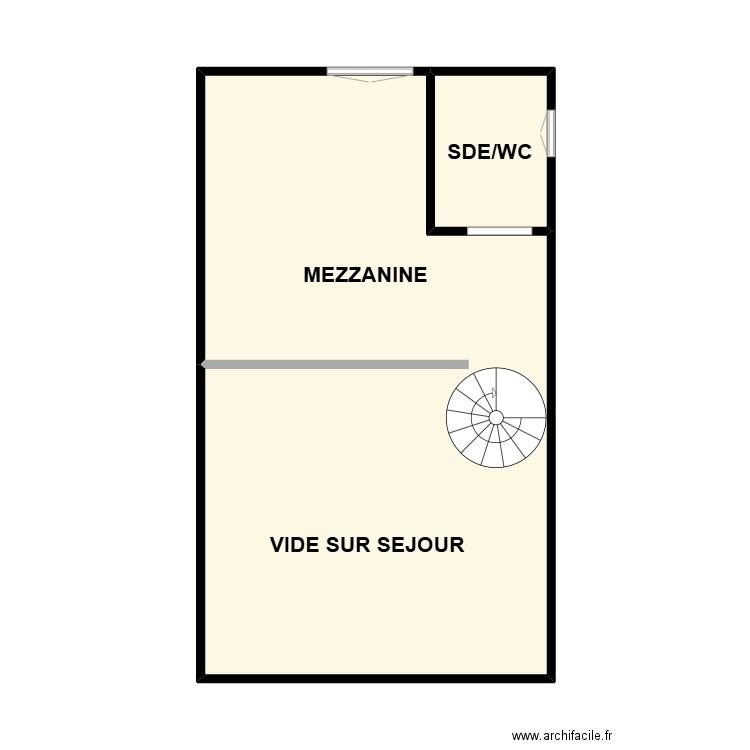 MANGIN 1 ER. Plan de 2 pièces et 40 m2