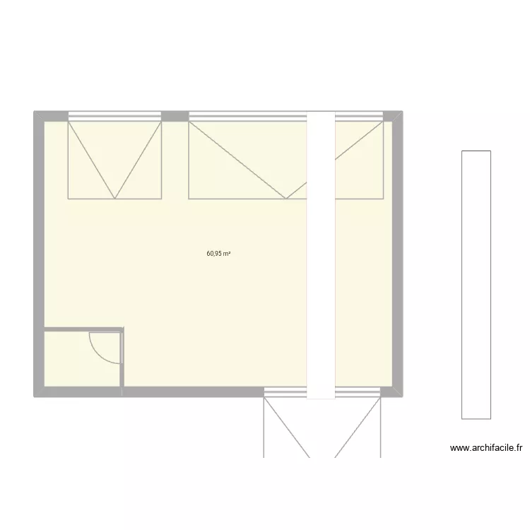 Garage projet  2. Plan de 1  et 61 m²