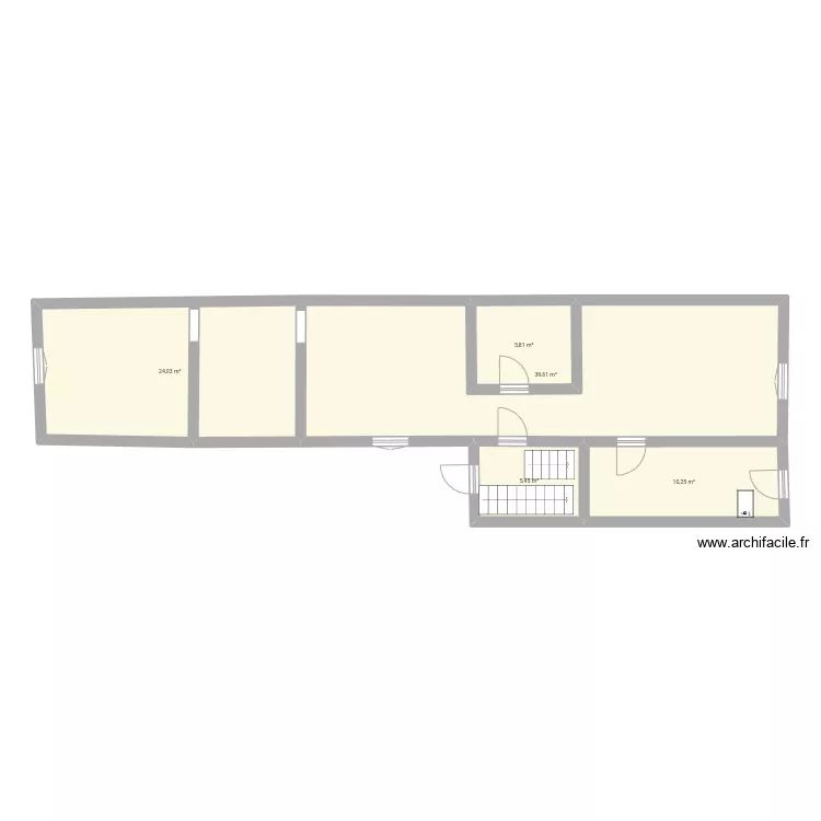 3 maisons 2 em. Plan de 