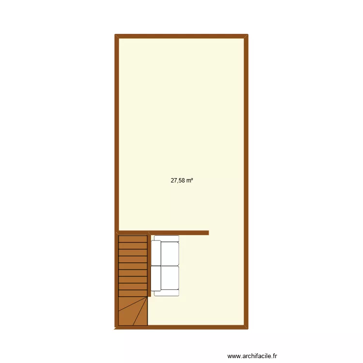 Maison 2. Plan de 1 et 28 m² Maison 2. Plan de 1 et 28 m²